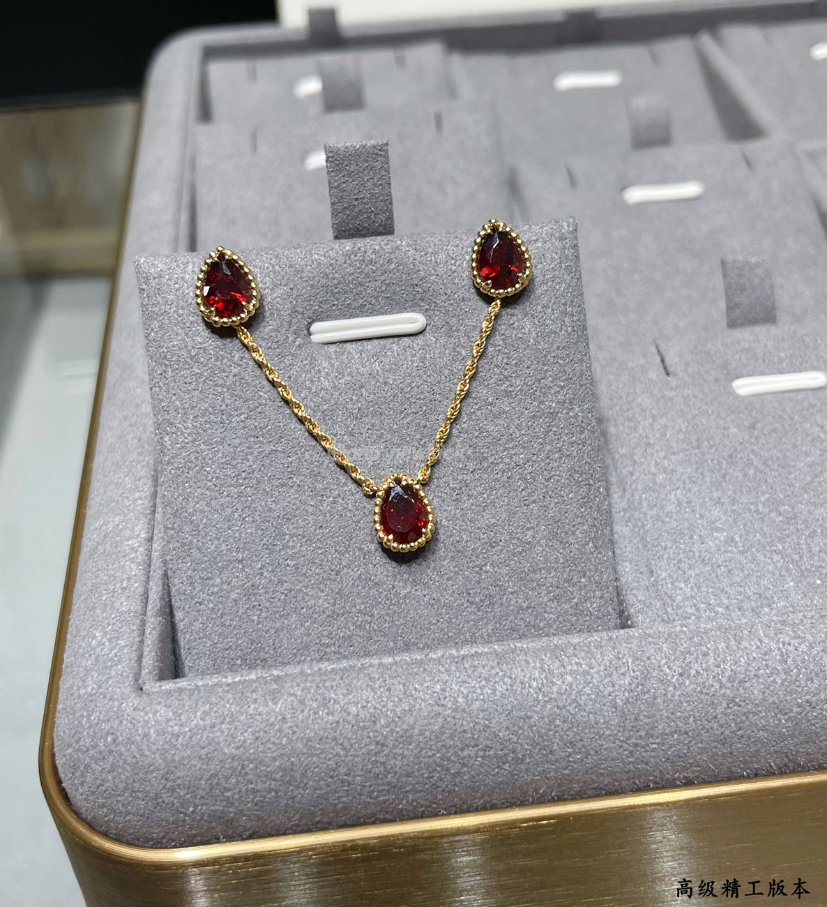 Boucheron Serpent Boheme Necklace Pink Gold With Rhodolite (5) - www.newkick.org